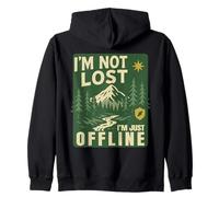 I'm Not Lost I'm Just Offline Prepper Survival Bushcraft Sweat à Capuche