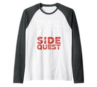 I'm Not Lost I'm on A Side Quest Blague de Joueur Nerd |- Manche Raglan