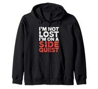 I'm Not Lost I'm on A Side Quest Blague de Joueur Nerd |- Sweat à Capuche