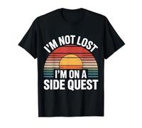 I'm Not Lost I'm on A Side Quest Blague de Joueur Nerd - T-Shirt
