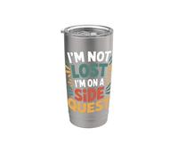 I'm Not Lost I'm On A Side Quest Gamer Nerd Joke - Gobelet isotherme en acier inoxydable double paroi