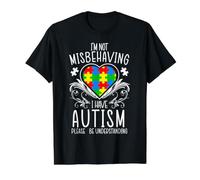 I'm Not Misbehaving I Have Awareness Support pour la Sensibilisation à l'Autisme T-Shirt Graphique avec Valeur