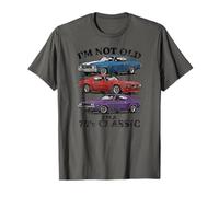 I'm Not Old I'm A 70's Classic Cars Lettrage foncé Vieilli T-Shirt