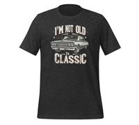 I'm Not Old I'm Classic Cars Vintage Classic T-shirt unisexe pour adulte, Gris foncé, XS