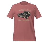 I'm Not Old I'm Classic Cars Vintage Enthusiast T-shirt unisexe pour adulte, mauve, S