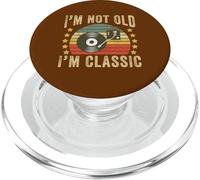 I'm Not Old I'm Classic Disque Vinyle rétro Musique Vintage PopSockets PopGrip pour MagSafe