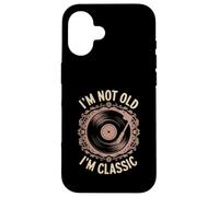 I'm Not Old I'm Classic Tourne-Disque rétro Amusant en Vinyle Coque pour iPhone 16