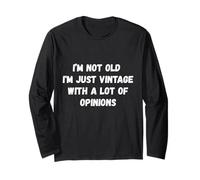 I'm Not Old I'm Just Vintage Funny Old Person Saying Manche Longue