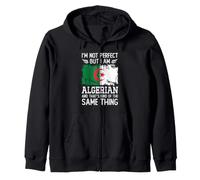 I'm Not Perfect But I am Algerian Algeria Flag Sweat à Capuche