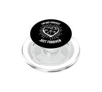 « I'm Not Perfect Just Forgiven God Christian Jesus Cross » PopSockets PopGrip pour MagSafe