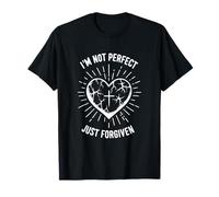 « I'm Not Perfect Just Forgiven God Christian Jesus Cross » T-Shirt