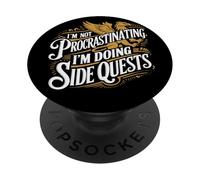 I'm Not Procrastinating I'm Doing Side Quests Griffon Gaming PopSockets PopGrip Adhésif