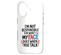 I'm Not Responsible for What My Face Does Illustration Coque pour iPhone 17