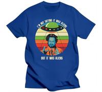 I'm Not Saying It Was Aliens But It Was Aliens Ancient Alien Black T-Shirt S-4XL Round Neck Tee Shirt