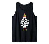 I'm Not Short I'm Just A Tall Elf Humour de Noël Débardeur