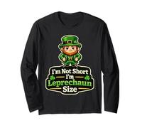 Im Not Short Im Leprechaun Taille Funny Irish Manche Longue