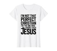 I'm Not That Perfect Christian T-Shirt Graphique avec Valeur