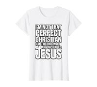 I'm Not That Perfect Christian T-Shirt Graphique avec Valeur
