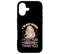 I'm Not Weird I'm Just More Creative Than You Anime Coque pour iPhone 17