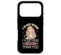 I'm Not Weird I'm Just More Creative Than You Anime Coque pour iPhone 17 Pro