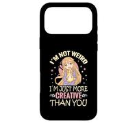 I'm Not Weird I'm Just More Creative Than You Anime Coque pour iPhone 17 Pro Max