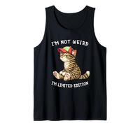I'm Not Weird I'm Limited Edition Funny Tabby Cat Meme Débardeur
