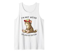 I'm Not Weird I'm Limited Edition Funny Tabby Cat Meme Débardeur