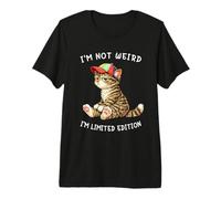I'm Not Weird I'm Limited Edition Funny Tabby Cat Meme T-Shirt Haut de Gamme