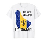 I'm Not Yelling Bajan Country Pride Flag Barbados Culture T-Shirt