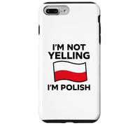 Im Not Yelling Im Polish Minimalist Polish Pride Citation Coque pour iPhone 7 Plus/8 Plus