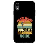 I'm Not Yelling This is My Coaching Voice Gymnastics Coach Coque pour iPhone XR