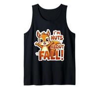 I'm Nuts About Fall Lover Adorable écureuil d'automne pour Femmes et Filles Débardeur