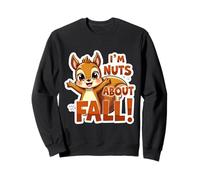 I'm Nuts About Fall Lover Adorable écureuil d'automne pour Femmes et Filles Sweatshirt