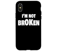 I'm Ok Broken Grief Keepsake Invisible Illness I'm Not Ok Coque pour iPhone X/XS