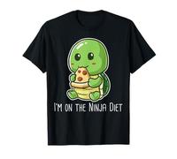 I'm On The Ninja Diet Tortue Tortue Pizza Geek Nerd T-Shirt
