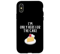 I'm Only Here for The Cake Funny Bakery Meme Costume Cakes Coque pour iPhone X/XS