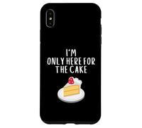 I'm Only Here for The Cake Funny Bakery Meme Costume Cakes Coque pour iPhone XS Max
