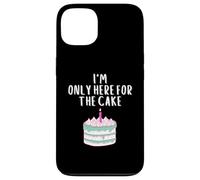 I'm Only Here for The Cake Funny Pink Meme Wedding Cakes Coque pour iPhone 13