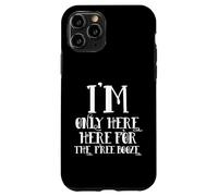 I'm Only Here for The Free Booze Funny Drunk Dad Costume Coque pour iPhone 11 Pro