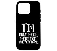 I'm Only Here for The Free Booze Funny Drunk Dad Costume Coque pour iPhone 16 Pro