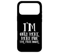 I'm Only Here for The Free Booze Funny Drunk Dad Costume Coque pour iPhone 17 Pro Max