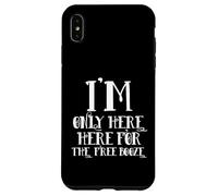 I'm Only Here for The Free Booze Funny Drunk Dad Costume Coque pour iPhone XS Max