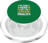 I'm Only Here for The Green Snacks St Patrick Day PopSockets PopGrip pour MagSafe