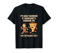 I'm Only Running If Someone's Chasing Me Gym Humour T-Shirt
