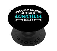 I'm Only Talking to My Lowchen Today Petit Chien Lion PopSockets PopGrip Adhésif