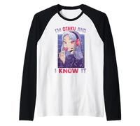 I'm Otaku and I Know It - Kawaii Anime Girl Weeb Manga Manche Raglan