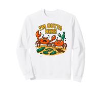 Im Outta Here: Angry Crabs Océan Pollution Environnementale Sweatshirt