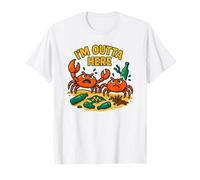 Im Outta Here: Angry Crabs Océan Pollution Environnementale T-Shirt
