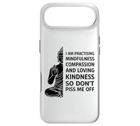 I'm Practicing Compassion So Don't Piss Me Off Yoga Humor Coque pour iPhone Air