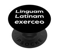 « I'm Practicing Latin » Langue des Mots latins drôles PopSockets PopGrip Adhésif